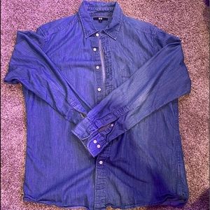 denim button up shirt